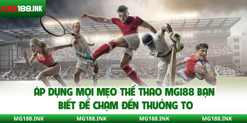 Áp dụng mọi mẹo thể thao MG188 bạn biết để chạm đến thưởng to