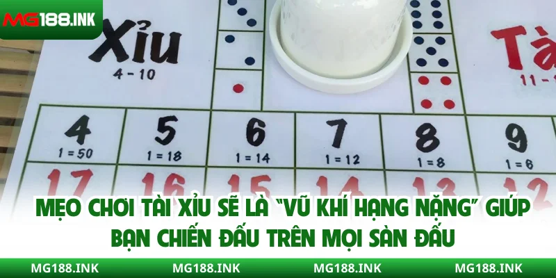 Mẹo chơi Tài Xỉu sẽ là “vũ khí hạng nặng” giúp bạn chiến đấu trên mọi sàn đấu